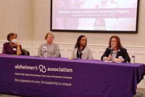 Cathy Ciolek and 3 others at Alzheimer's Association Caregiver Symposium